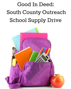 Good In Deed South County Outreach School Supply Drive