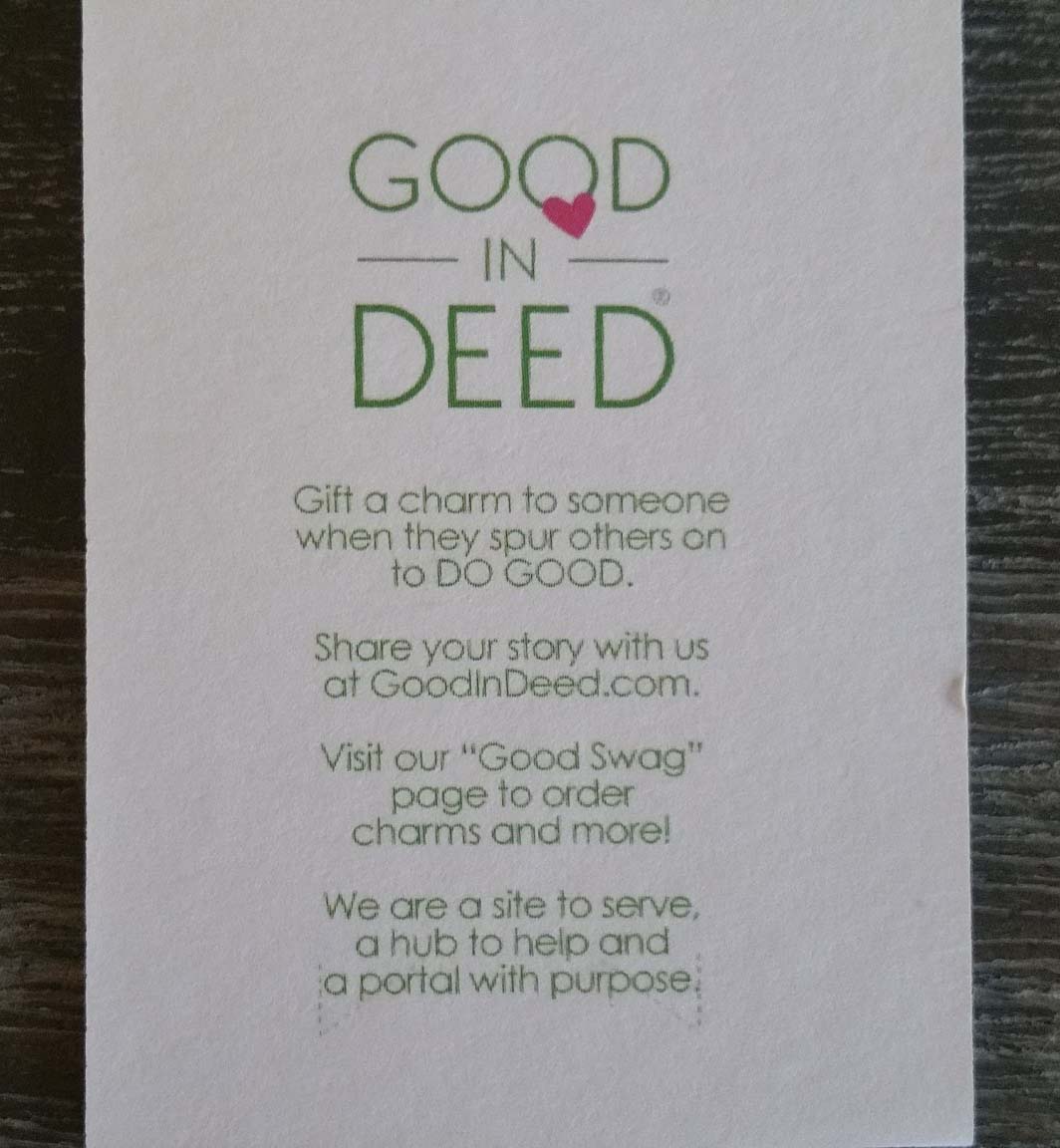 GID | Good In Deed Charm Card