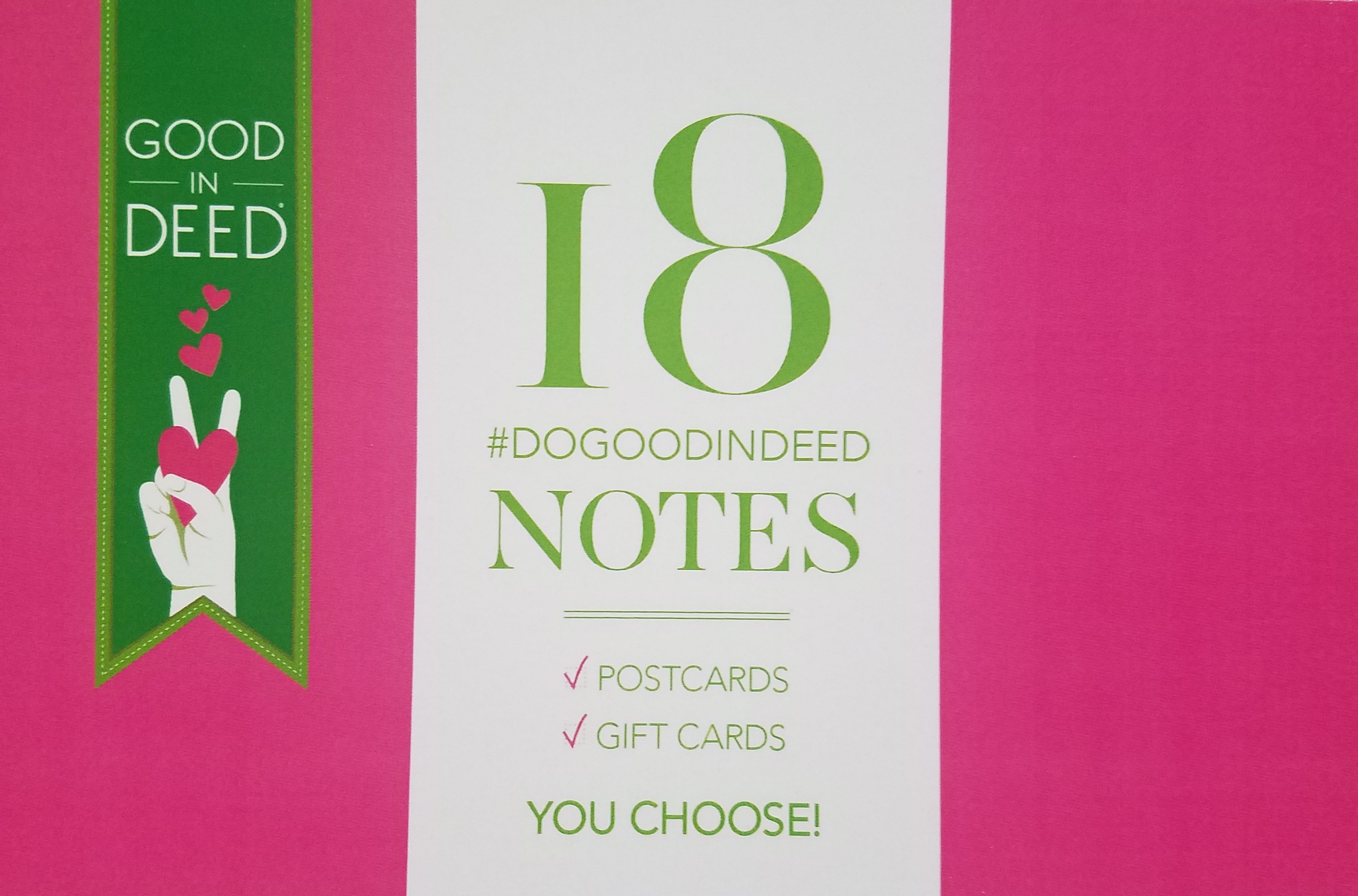 GID | Good In Deed Notes Pink (18 Cards)