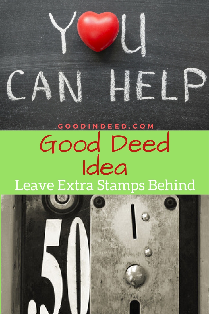 Leave Extra Stamps at a Stamp Machine as a Good Deed Good In Deed