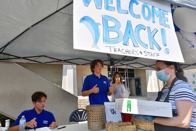 Good Deed Boxes Welcome Teachers and Staff at Dana Hills High School